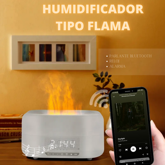 Humidificador con parlantes bluetooth